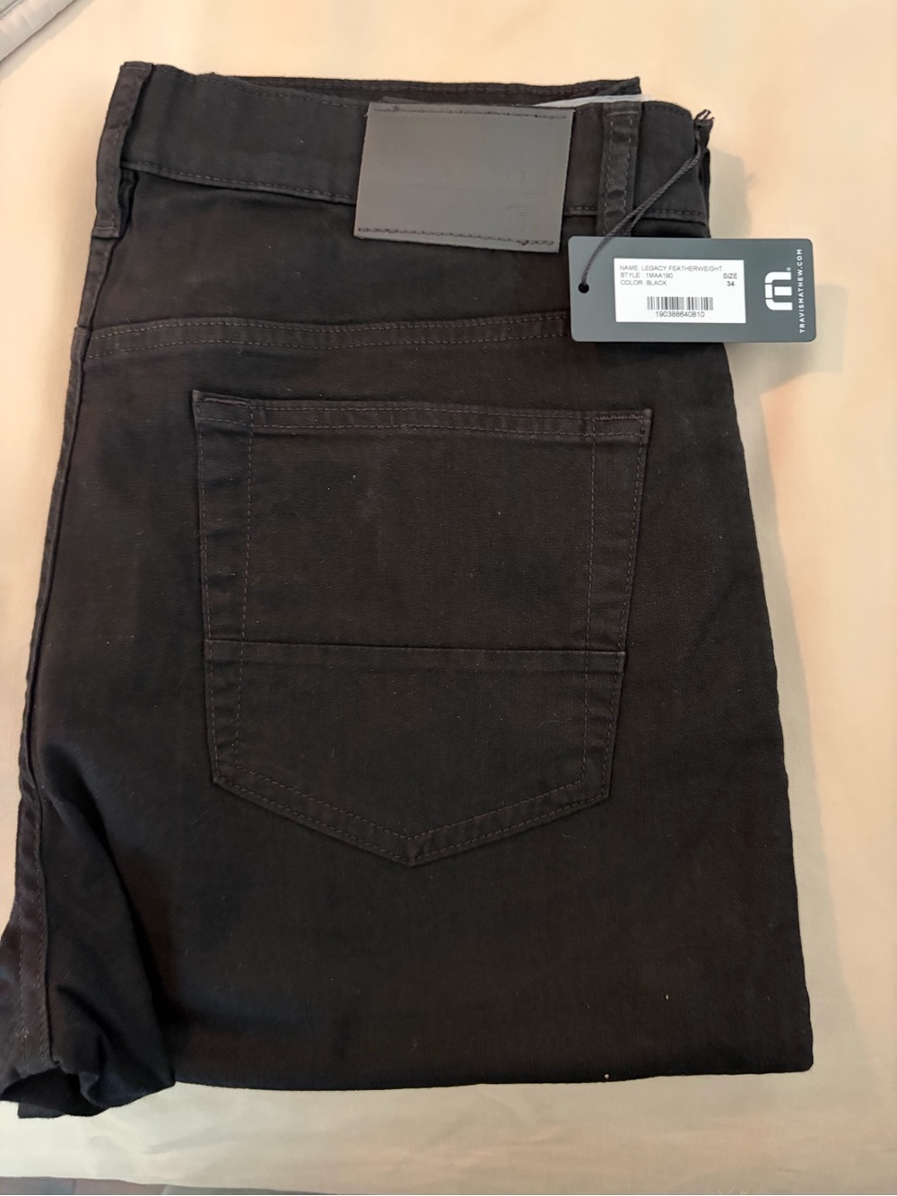 Travis Mathew Men's Slim Straight Jeans in Black
